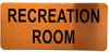 RECREATION ROOM SIGN