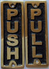 PUSH & PULL BRASS Signage