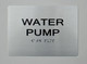 BRAILLE WATER PUMP SIGN