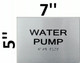 WATER PUMP SIGN