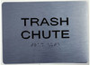 ADA TRASH CHUTE SIGN ADA TRASH CHUTE SIGN