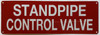 standpipe control valve   Signage