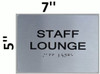 TACTILE HOTEL STAFF LOUNGE SIGN
