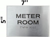 TACTILE HOTEL METER ROOM SIGN