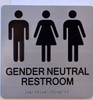 ADA GENDER NEUTRAL UNISEX RESTROOM TACTILE SIGN ADA GENDER NEUTRAL UNISEX RESTROOM TACTILE SIGN
