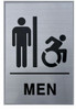 ADA MEN ACCESSIBLE RESTROOM TACTILE SIGN ADA MEN ACCESSIBLE RESTROOM TACTILE SIGN
