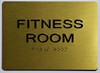 TACTILE HOTEL FITNESS ROOM SIGN