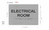 HOTEL ADA ELECTRICAL ROOM SIGN HOTEL ADA ELECTRICAL ROOM SIGN