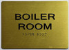 TACTILE HOTEL BOILER ROOM SIGN TACTILE HOTEL BOILER ROOM SIGN