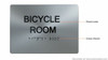 BRAILLE BICYCLE ROOM SIGN