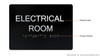 HOTEL ADA ELECTRICAL ROOM SIGN
