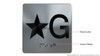 HOTEL DIRECTIONAL SIGN ELEVATOR JAMB- STAR G