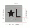 HOTEL ADA ELEVATOR JAMB- STAR L SIGN