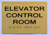 ADA ELEVATOR CONTROL ROOM SIGN ADA ELEVATOR CONTROL ROOM SIGN