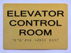 TACTILE HOTEL ELEVATOR CONTROL ROOM SIGN TACTILE HOTEL ELEVATOR CONTROL ROOM SIGN