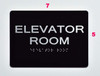 BRAILLE ELEVATOR ROOM ADA SIGN BRAILLE ELEVATOR ROOM ADA SIGN