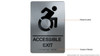 BRAILLE ACCESSIBLE EXIT SIGN BRAILLE ACCESSIBLE EXIT SIGN