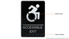 BRAILLE ACCESSIBLE EXIT SIGN BRAILLE ACCESSIBLE EXIT SIGN