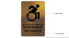 HOTEL ACCESSIBLE ENTRANCE DIRECTIONAL SIGN HOTEL ACCESSIBLE ENTRANCE DIRECTIONAL SIGN