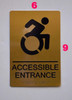 BRAILLE ACCESSIBLE ENTRANCE DIRECTIONAL SIGN BRAILLE ACCESSIBLE ENTRANCE DIRECTIONAL SIGN