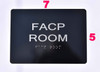 BRAILLE FACP ROOM TACTILE SIGN BRAILLE FACP ROOM TACTILE SIGN