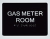 HOTEL ADA GAS METER ROOM SIGN
