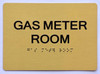 ADA GAS METER ROOM SIGN ADA GAS METER ROOM SIGN
