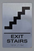 ADA EXIT STAIRS SIGN ADA EXIT STAIRS SIGN