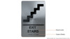 HOTEL EXIT STAIRS SIGN HOTEL EXIT STAIRS SIGN