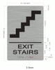 HOTEL ADA EXIT STAIRS SIGN HOTEL ADA EXIT STAIRS SIGN