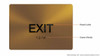 HOTEL DIRECTIONAL SIGN EXIT HOTEL DIRECTIONAL SIGN EXIT