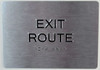ADA EXIT ROUTE SIGN ADA EXIT ROUTE SIGN