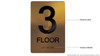 BRAILLE 3RD FLOOR SIGN