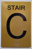 HOTEL DIRECTIONAL SIGN STAIR C