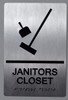 HOTEL DIRECTIONAL SIGN JANITORS CLOSET HOTEL DIRECTIONAL SIGN JANITORS CLOSET
