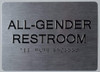 TACTILE HOTEL ALL GENDER RESTROOM SIGN TACTILE HOTEL ALL GENDER RESTROOM SIGN