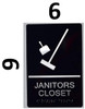 HOTEL JANITORS CLOSET SIGN HOTEL JANITORS CLOSET SIGN
