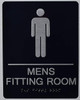 BRAILLE MEN'S FITTING ROOM SIGN BRAILLE MEN'S FITTING ROOM SIGN