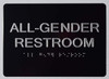 ADA ALL GENDER RESTROOM SIGN ADA ALL GENDER RESTROOM SIGN