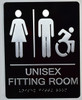 ADA UNISEX ACCESSIBLE FITTING ROOM SIGN