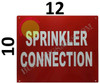 Sprinkler Connection  Sign Sprinkler Connection  Sign
