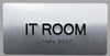 TACTILE HOTEL I.T ROOM SIGN