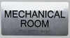ADA MECHANICAL ROOM SIGN