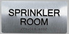 HOTEL SPRINKLER ROOM SIGN