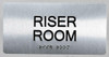 TACTILE HOTEL RISER ROOM SIGN