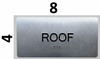 BRAILLE ROOF FLOOR NUMBER SIGN BRAILLE ROOF FLOOR NUMBER SIGN