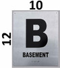HOTEL ADA BASEMENT FLOOR NUMBER SIGN HOTEL ADA BASEMENT FLOOR NUMBER SIGN