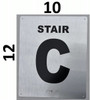 BRAILLE STAIR C SIGN