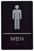 HOTEL ADA MEN RESTROOM SIGN HOTEL ADA MEN RESTROOM SIGN