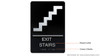 HOTEL ADA EXIT STAIRS SIGN